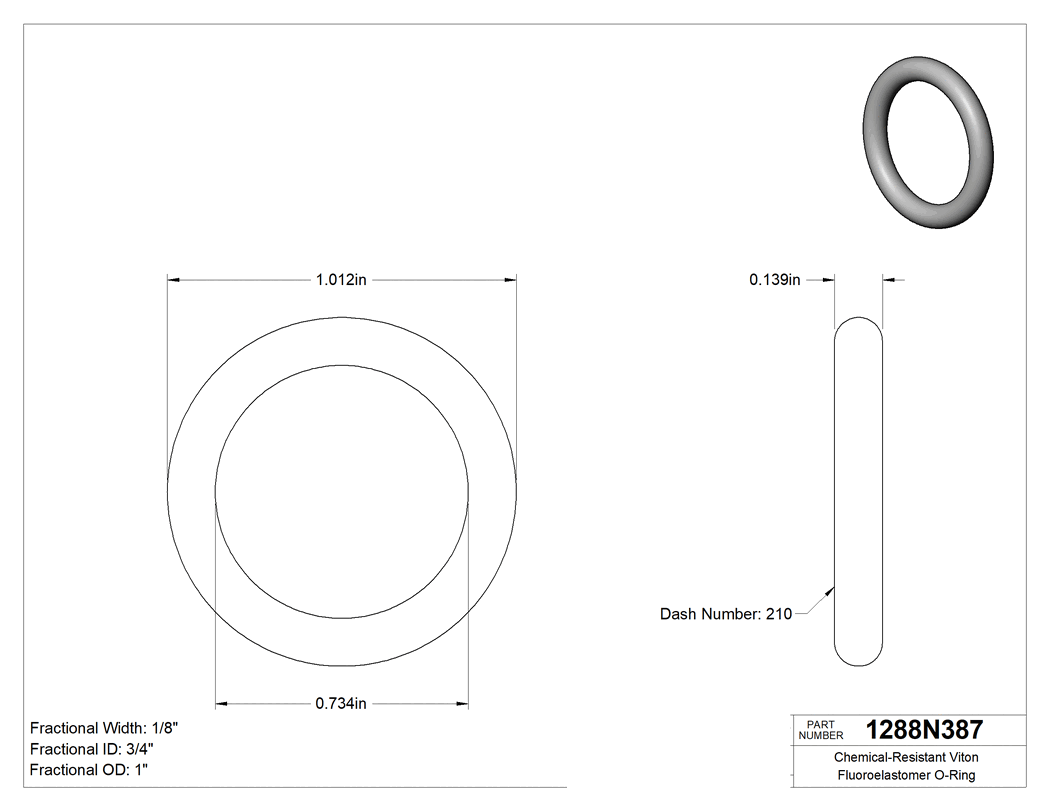 Technical drawing - 1288N387